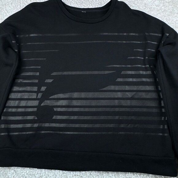 Fabletics Black Graphic Print Sweatshirt - Picture 5 of 7